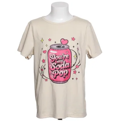 T-shirt (Beige) Elastan, Polyester