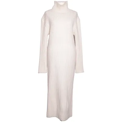 Poloklänning (Beige) från Almada Label Kashmir, Merinoull