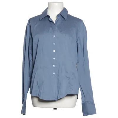 Shirt (Blue, White) from The Shirt Factory Cotton