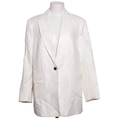 Kavaj (Vit) från H&M Linne, Polyester, Viskos