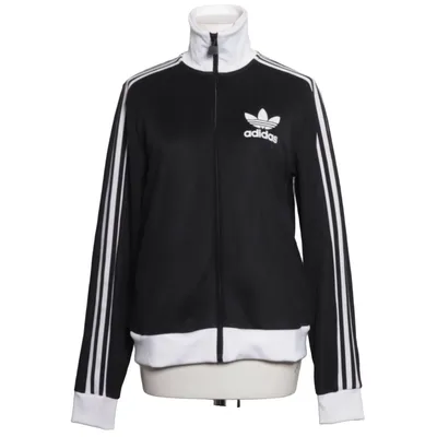 Veste de sport (Noir, Blanc) de Adidas Coton, Élasthane, Polyester