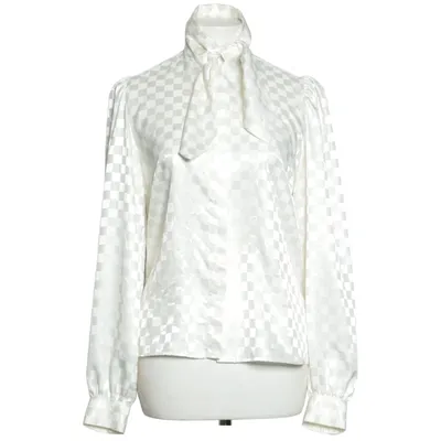 Pussy bow blouse (White) from Oscar of Sweden Polyester