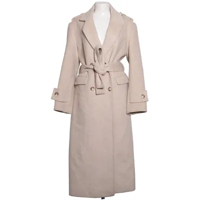 Jas (Beige) van M-KAE Polyester, Wol