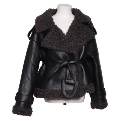 Shearlingjacka (Svart, Grå) från Adoore Polyester, Polyuretan