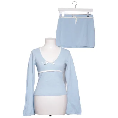 Set (Knitted Tie Detail Mini Skirt, Knitted Long Sleeve Tie Detail Top) från NA-KD Bomull