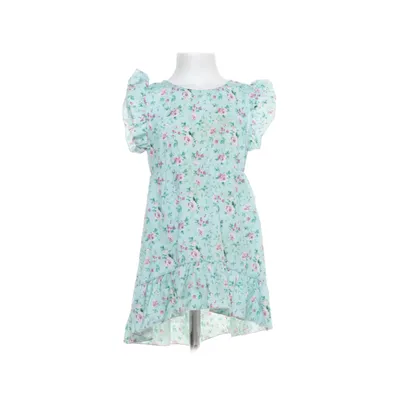 Klänning (Turkos, Flerfärgad) Polyester, Elastan