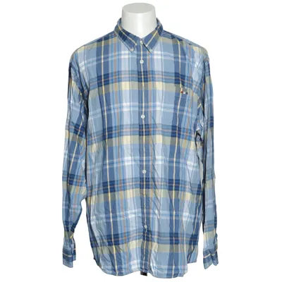 Button down shirt (Blue, Yellow, Multicolored) from Bison Cotton, Viscose