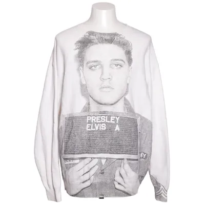 Collegetröja (Vit, Grå) från R13 Bomull, Lyocell