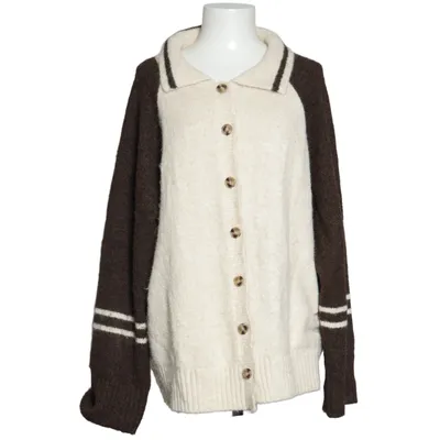 Kofta (Knitted Collar Contrast Sweater) från NA-KD Elastan, Polyamid, Polyester, Ull