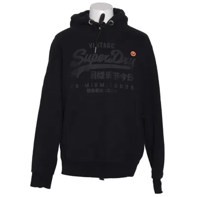 Huvtröja (Svart) från Superdry Vintage Bomull, Polyester