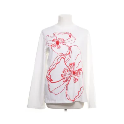 Långärmad t-shirt (Vit, Flerfärgad) från Cecilie Bahnsen Ekologisk bomull, Elastan, Polyester, Silke