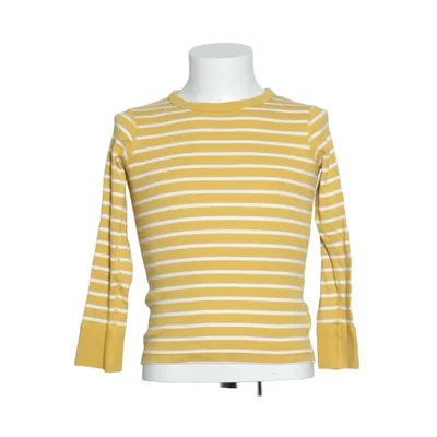 Långärmad t-shirt (Gul, Vit) från Polarn O. Pyret Ekologisk bomull