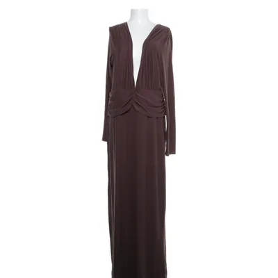 Maxi jurk (Soft Touch Twisted Plunge Maxi Dress) van PrettyLittleThing Polyester, Elastaan
