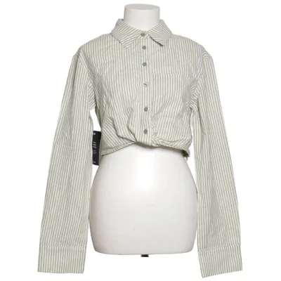 Crop top (Grön, Vit) från NA-KD Bomull, Linne, Polyester