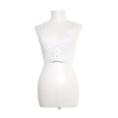 Crop top (Hvid) fra Lindex Elastan, Polyamid