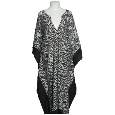 Kaftankjole (Sort, Hvid) fra H&M Polyester, Viscose