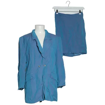 Business Kostüm (Blau) von Gil Bret Acetat, Leinen, Viskose