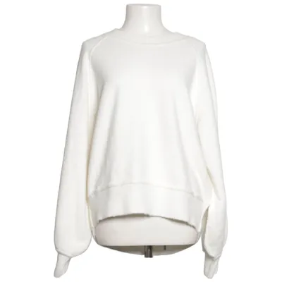 Collegetröja (Vit) från Nelly Elastan, Polyester, Ull