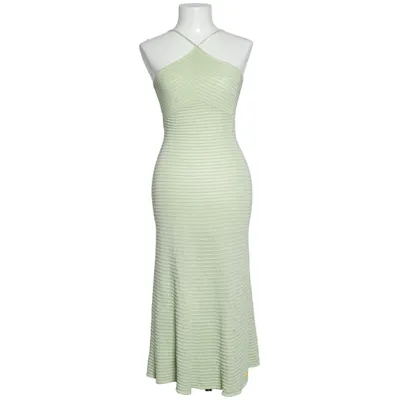 Maxikjole (Grøn) fra NA-KD Metallfiber, Viscose
