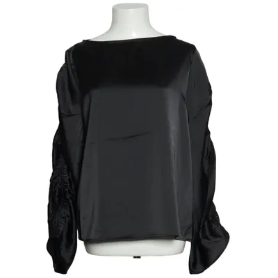 Bluse (Sort) fra Lindex Elastan, Polyester