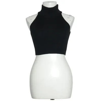 Crop top (Zwart) van Bazilika Acryl, Merinowol