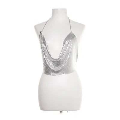 Halterneck top (Sølv)