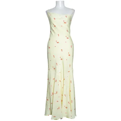 Långklänning (Gul, Röd, Flerfärgad) från Adoore Elastan, Polyester