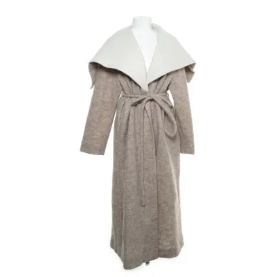 Coat (Beige) from Bouguessa Polyester, Wool