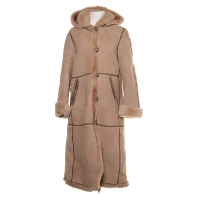 Läderkappa (Beige) från Claud Mood