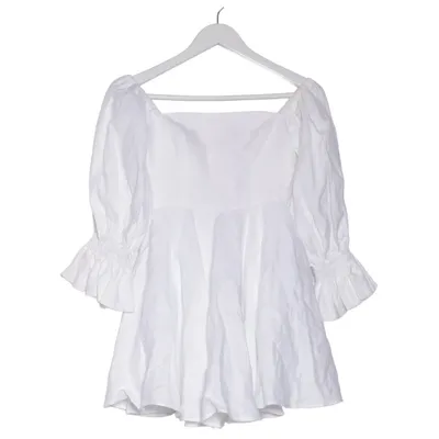 Klänning (Vit) från The Roofer's Linne, Viskos