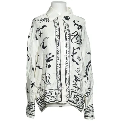 Blus (Beige, Svart) från H&M Edition Viskos