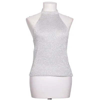 Halternecktopp (Silverfärgad) från Mango Polyester