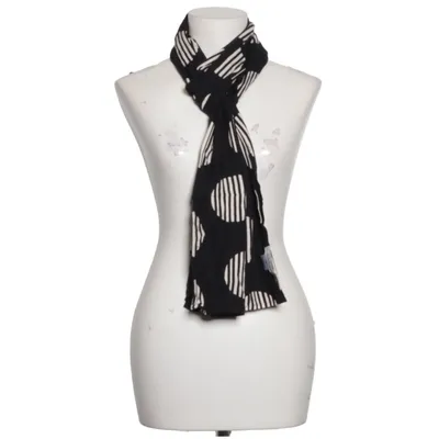 Shawl (Black, White) from Masai Viscose