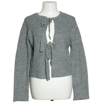 Wrap cardigan (Gray) from Object Acrylic, Alpaca wool, Polyamide, Recycled polyester