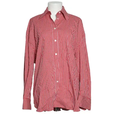 Shirt (Rood, Wit) van Zara Katoen, Elastaan, Polyamide