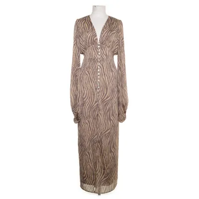 Långklänning (Beige, Brun) från Adoore Elastan, Polyester
