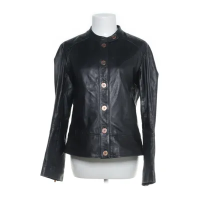 Leather jacket (Black) from Tru Trussardi Leather, Polyester, Elastane