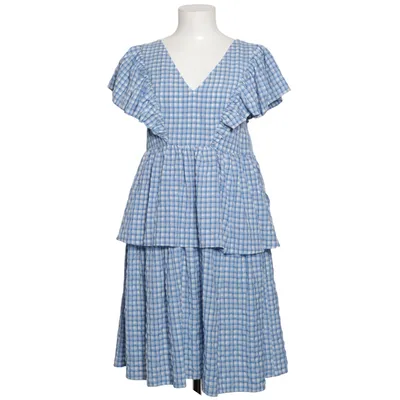 Klänning (Blå, Vit) från Nué Notes Bomull, Polyester