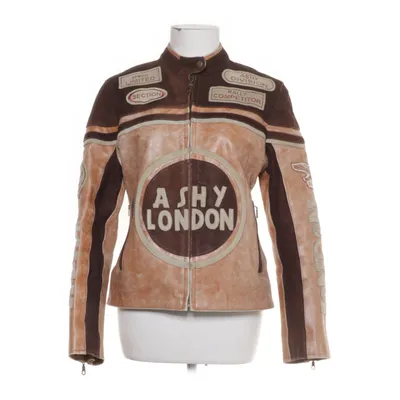 Läderjacka (Brun) från Ashy London Polyester, Skinn