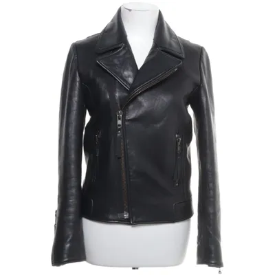 Läderjacka (Svart) från LXLS Collection Polyester, Skinn