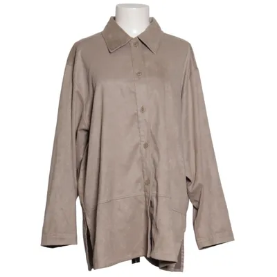 Överskjorta (Beige) från Choise by Danwear Elastan, Polyester