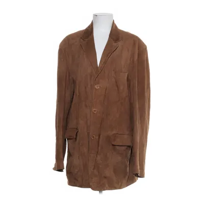 Läderkavaj (Brun) från Massimo Dutti