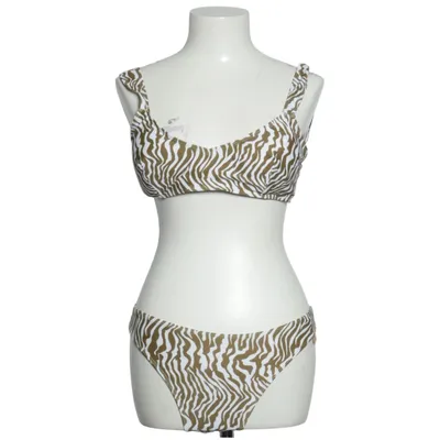 Bikini (Brun, Vit) Elastan, Polyester