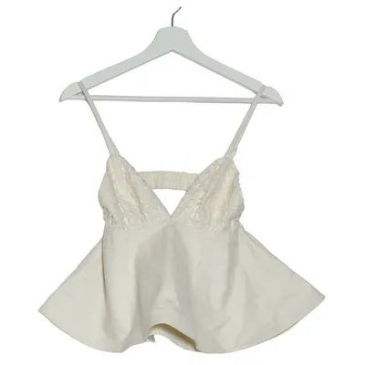 Top péplum (Blanc) de Bik Bok Lyocell, Coton biologique