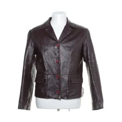 Leather blazer (Brown) from Conbipel