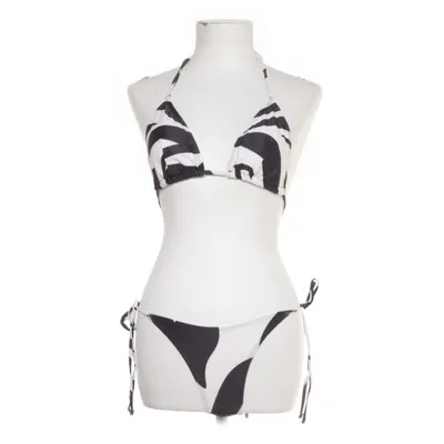 Bikini (Svart, Vit) Elastan, Polyester