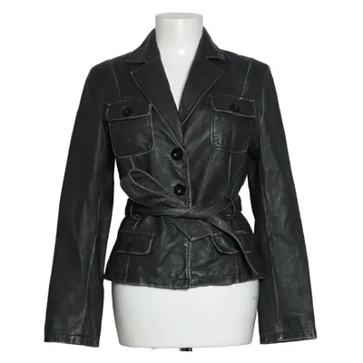 Leren jack (Grijs) van Bagatt Leer, Polyester