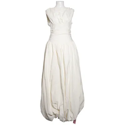 Maxi dress (Beige) from PrettyLittleThing Cotton, Linen, Polyester, Viscose