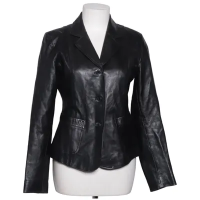 Leren blazer (Zwart) van Rock'n Blue