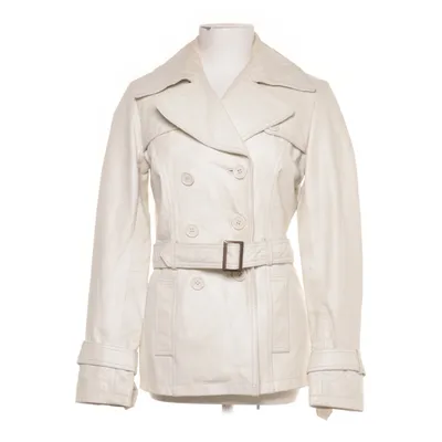 Coat (White) from Orsay Polyester, Leather